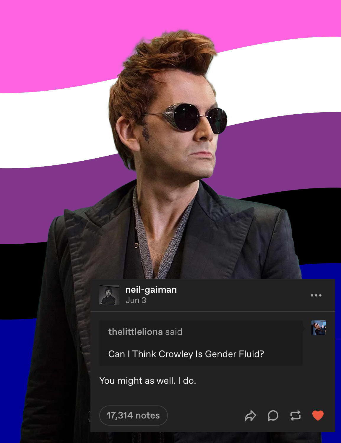 Crowley from Good Omens